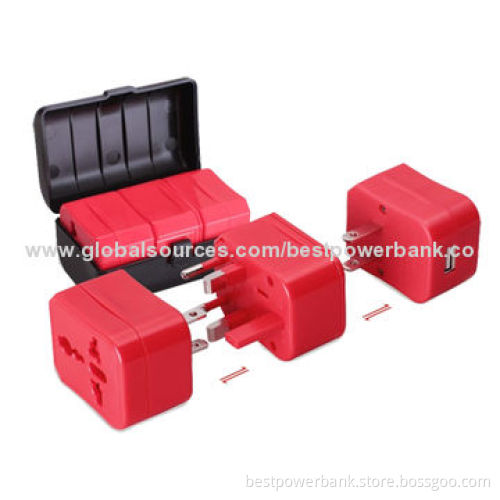 New Design Output 5V/1A Universal Travel Chargers with Nice Box, US/EU/UK/AU Plug Available